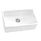 Ruvati 30" Fireclay Undermount / Drop-in Topmount Kitchen Sink Sgl Bowl, Wht RVL3030WH - alternate 3